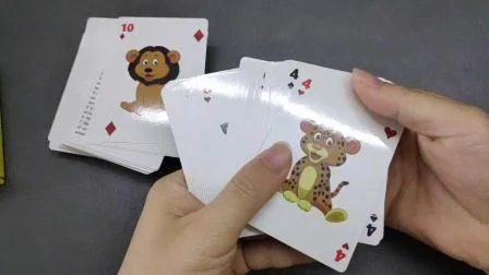 I mazzi di carte da poker con stampa OEM per l'intrattenimento dei bambini personalizzano le carte da gioco